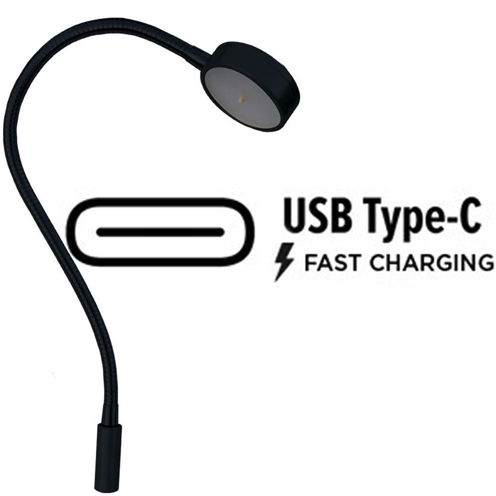 Mantagua GLENAN Chart Table Lamp - Vertical mount, USB-C