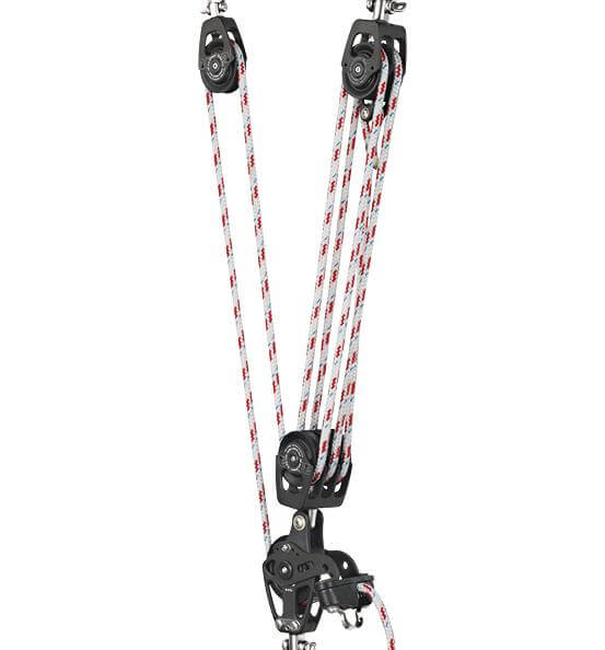 Antal Mainsheet Tackle 7:1 - Complete, Sheaves 75 & 60