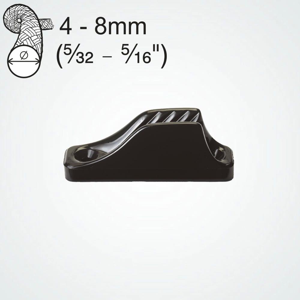 Clamcleat CL209 Midi Taquet coinceur en nylon pour cordages de 4-8mm