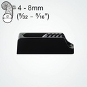 Clamcleat CL231 Midi Mordaza de nylon con pasacabos integral para cabos de 4-8mm
