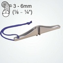 Clamcleat CL262 Power Grip 2 Taquet coinceur aluminium pour cordages de 3-6mm