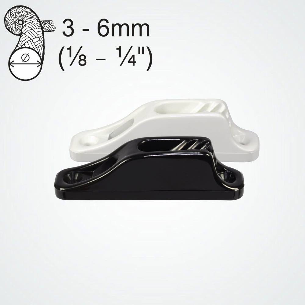 Clamcleat CL203 Junior Taquet coinceur en nylon pour cordages de 3-6mm