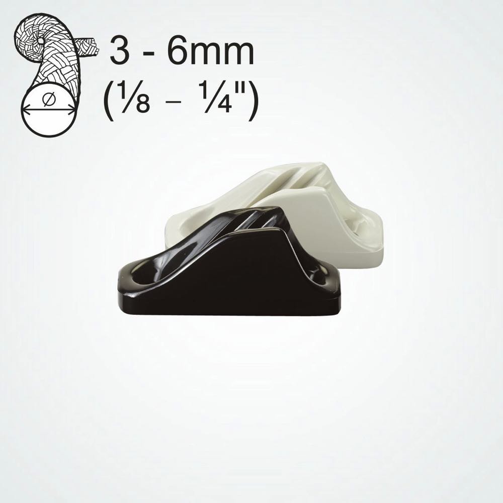 Clamcleat CL204 Mini Nylon Rope Cleat for 3-6mm Lines