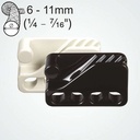 Clamcleat CL234 Strozzatore in nylon per cima parabordo per cime da 6-12mm
