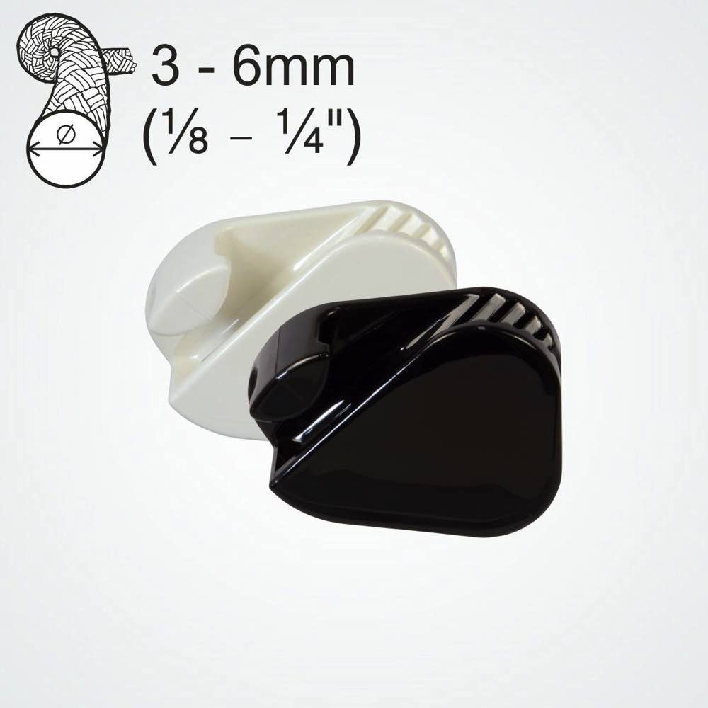 Clamcleat CL223 Taquet coinceur boucle en nylon pour cordages de 3-6mm
