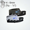 Clamcleat CL826-11/S2 Base Aero avec taquet coinceur CL211 MK2 pour cordages de 4-6mm