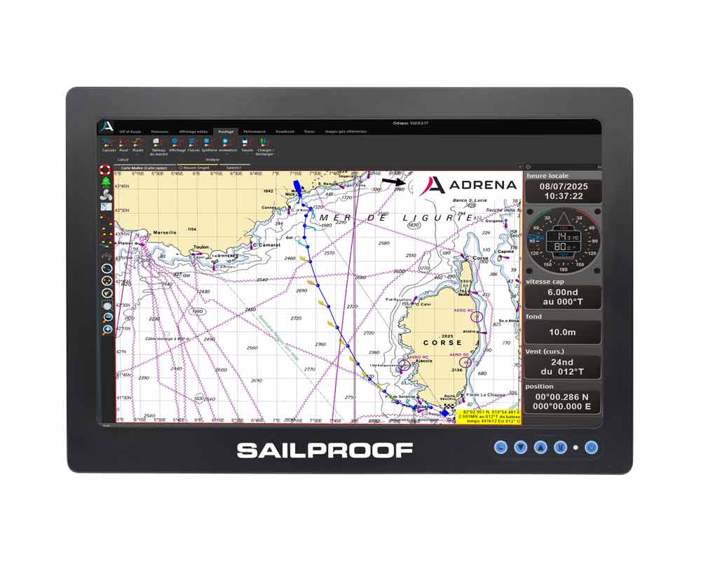 SailProof Marine Display 13.3" - Écran tactile étanche IP67