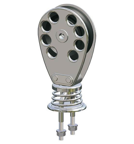 Antal SS Classic Poulie simple Ø75 sur étrier en U