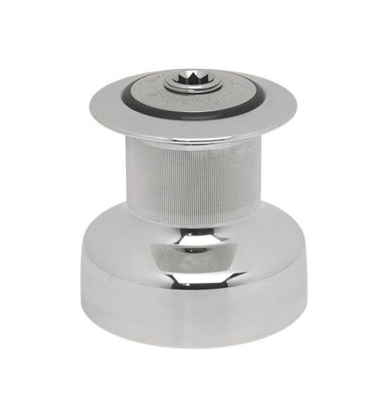 Antal 8 1-Gang Plain-Top verchromte Bronze Winsch