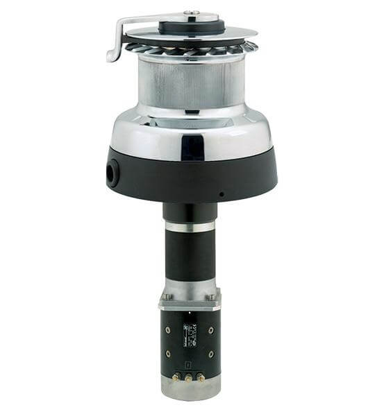 Antal 90 Elettrico 3 Velocità (Verticale) 24V Maxi winch in bronzo cromato (Manuale 3 velocità)