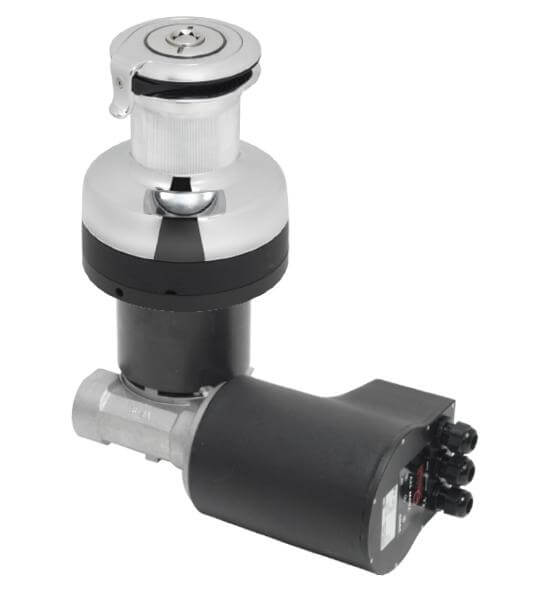 Antal 44 Elettrico 2 Velocità (Orizzontale) 24V Winch in bronzo cromato (Manuale 2 velocità)