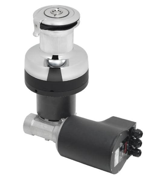 Antal 48 électrique 2 vitesses (horizontal) 12V Winch en bronze chromé (manuel 2 vitesses)