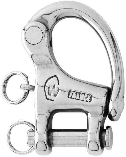 Wichard HR snap shackle with clevis pin - Length: 86 mm