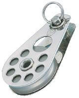 Wichard Bozzello singolo in acciaio inox - Puleggia in alluminio 24 - Per cavo 3 mm