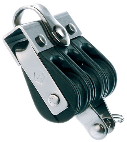 Wichard Dreifach-Gleitlagerblock - Scheibe 18 - feste Öse & Hundsfott