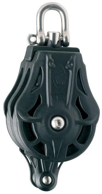 Wichard Double ball bearing block - Sheave 55 - Swivel head & becket