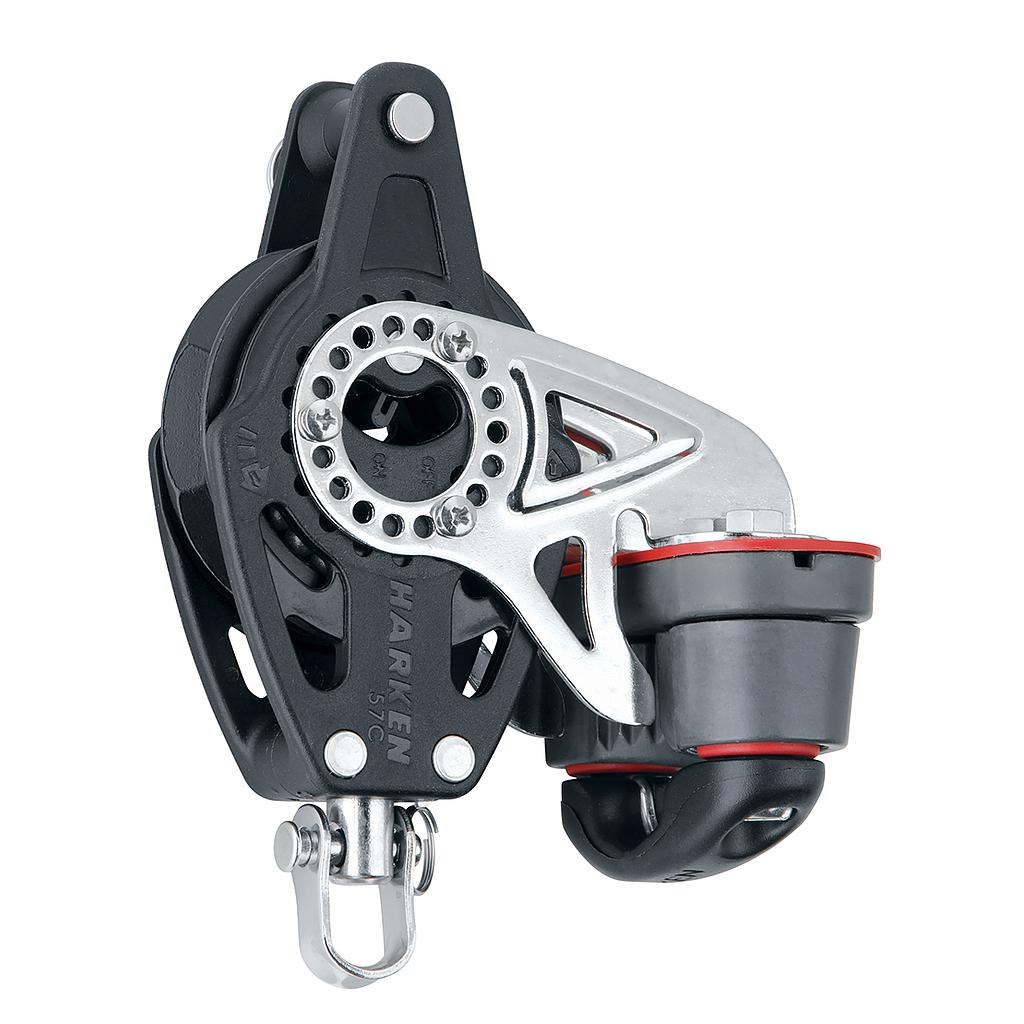 Harken 57mm Carbo Ratchet Block with Cam & Becket