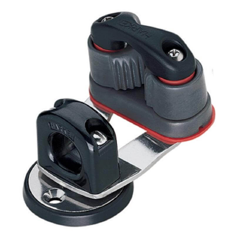 Embase de taquet coinceur Harken - Standard, pivotante, guide-écoute (bullseye) (petite)