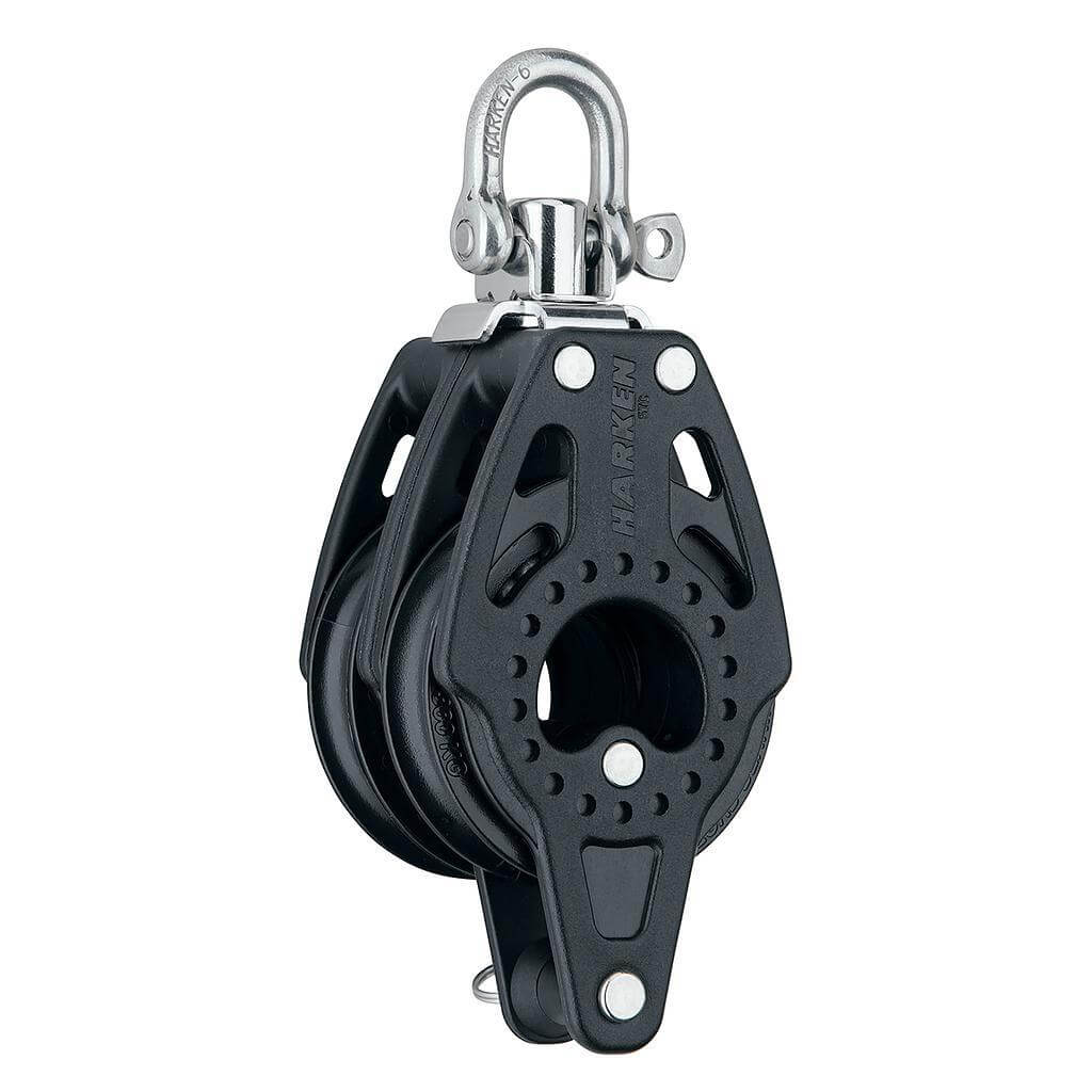 Harken 57mm Doppel Carbo Block mit Bügel