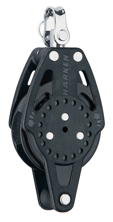 Harken 57mm Carbo Ratchamatic Block with Becket