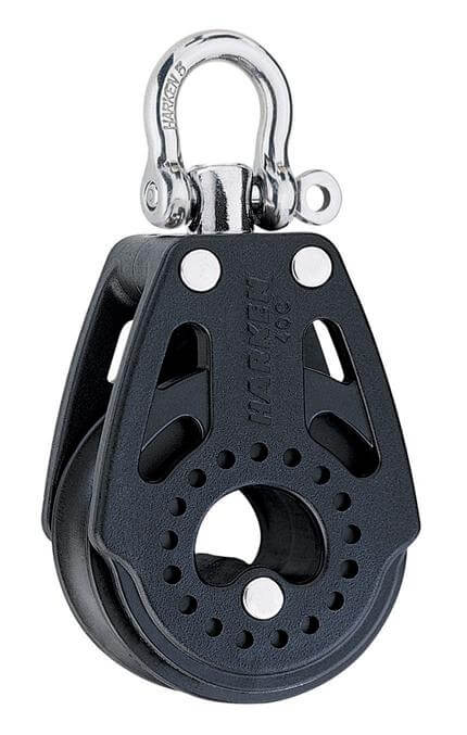 Harken 40mm Bozzello Carbo Air - Testa girevole, singolo