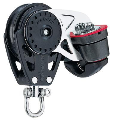 Harken 40mm Bozzello Carbo con strozzatore a camme