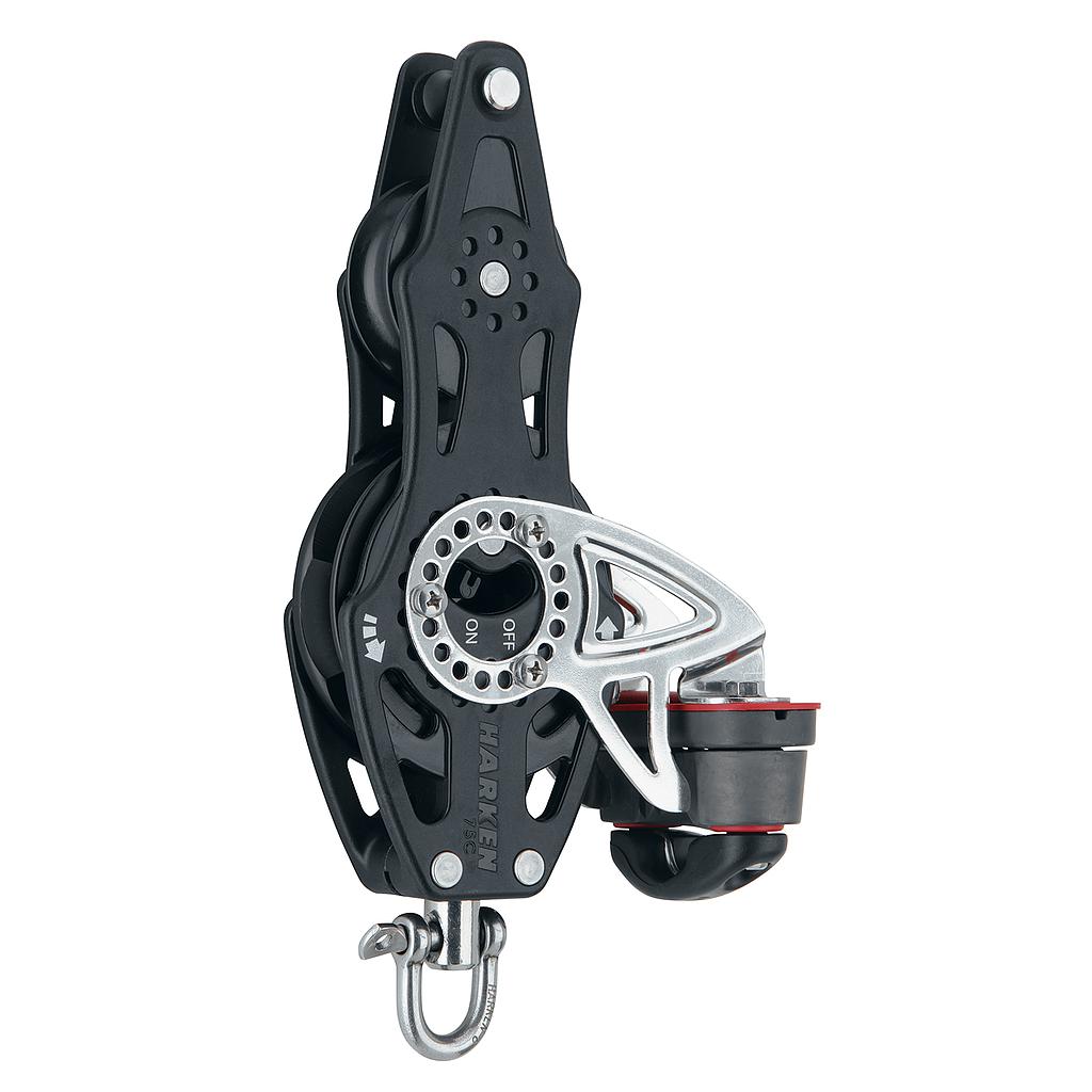 Harken 75mm Carbo Fiddle Ratchet w/Becket and 150 Cam