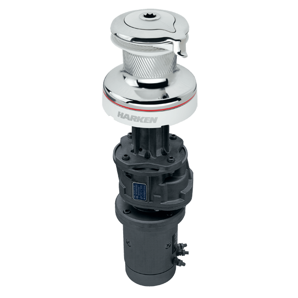 Harken 46 2-Speed Electric (Vertical) 12V White Radial Winch (2-Speed Manual)