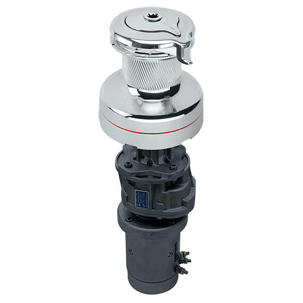 Harken 70 2-Speed Electric (Vertical) 12V All Chrome Radial Winch (2-Speed Manual)