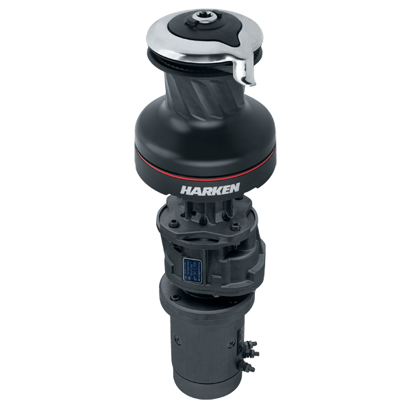 Harken 70 3-Gang Elektrisch (Vertikal) 12V Aluminium Radial Winsch (3-Gang manuell)