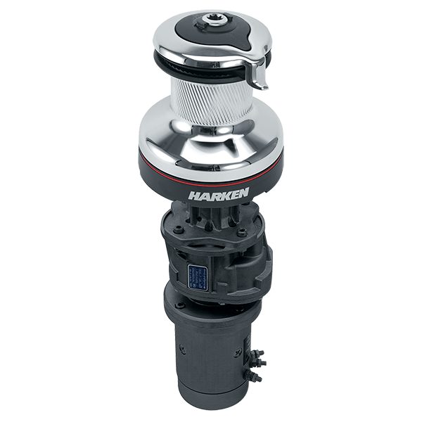 Harken 70 Eléctrico 3 velocidades (Vertical) 24V Winche Radial cromado (Manual 3 velocidades)