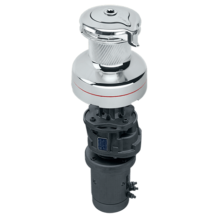 Harken 70 3-Speed Electric (Vertical) 12V All Chrome Radial Winch (3-Speed Manual)