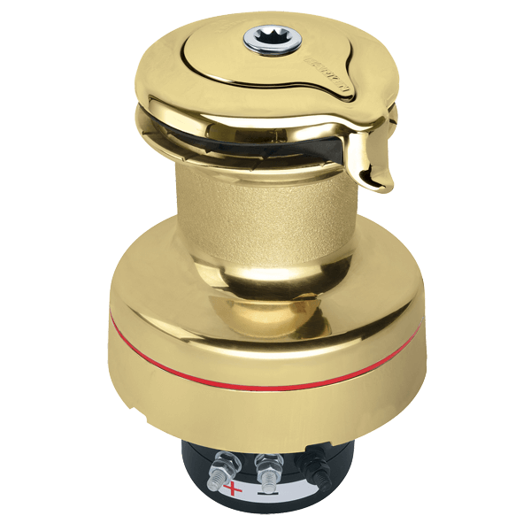 Harken 90 1-Speed Electric (Vertical) 12V Polished Bronze Unipower Radial Winch (1-Speed Manual)