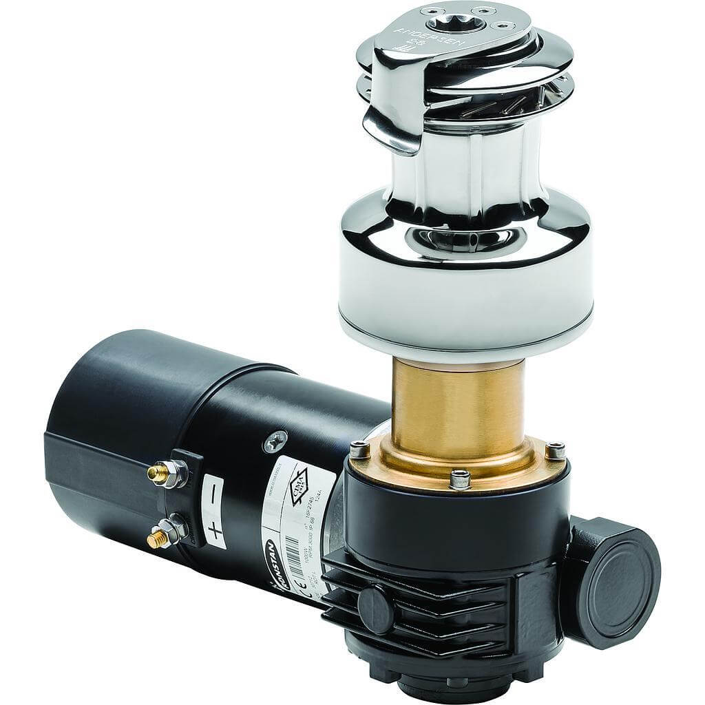 Andersen 28 Elettrico 1 Velocità (Orizzontale) 12V Winch E1 in Acciaio Inox (Manuale 2 Velocità)