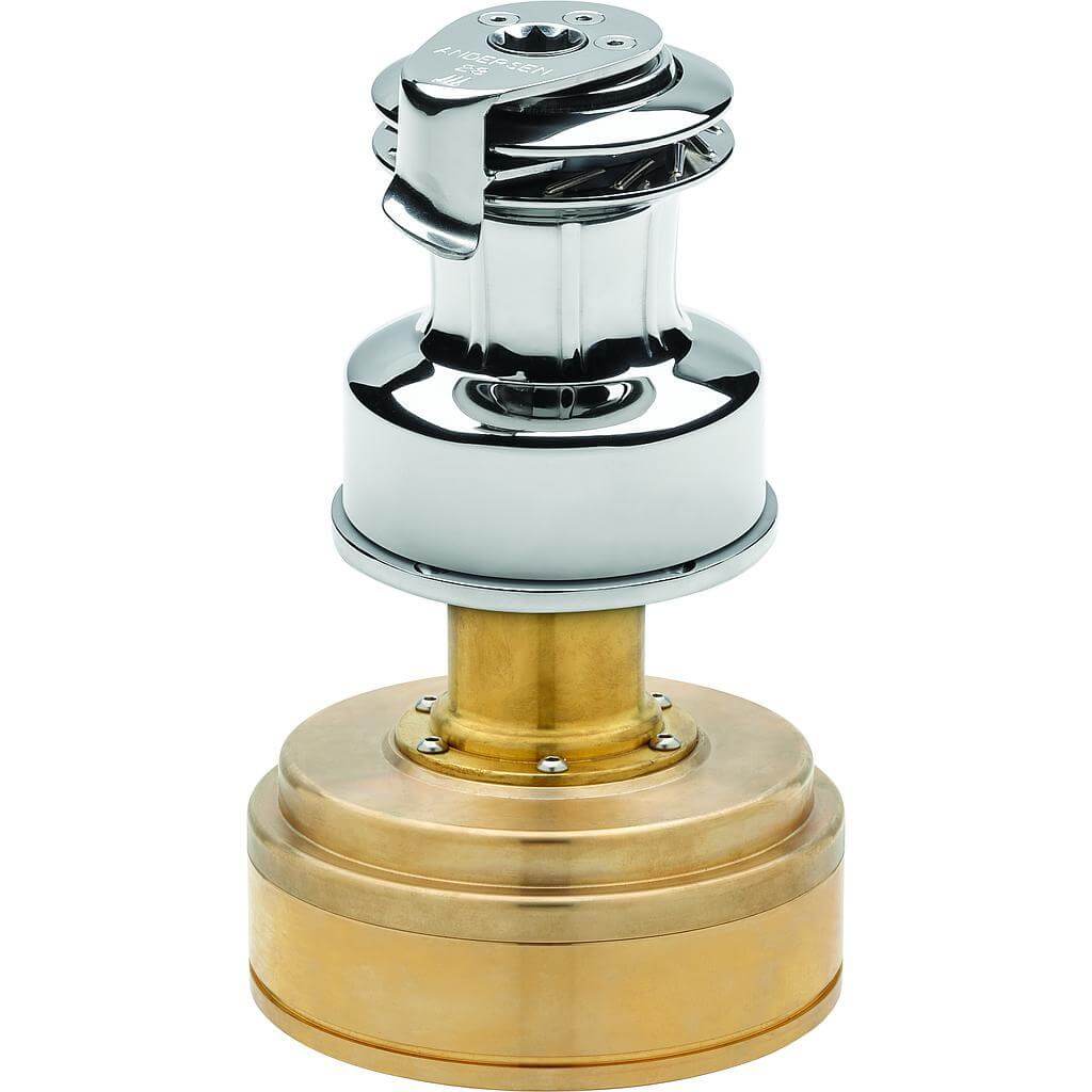 Andersen 28 Électrique à vitesse variable (Compact) 12V Winch inox sous le pont (Manuel 2 vitesses)
