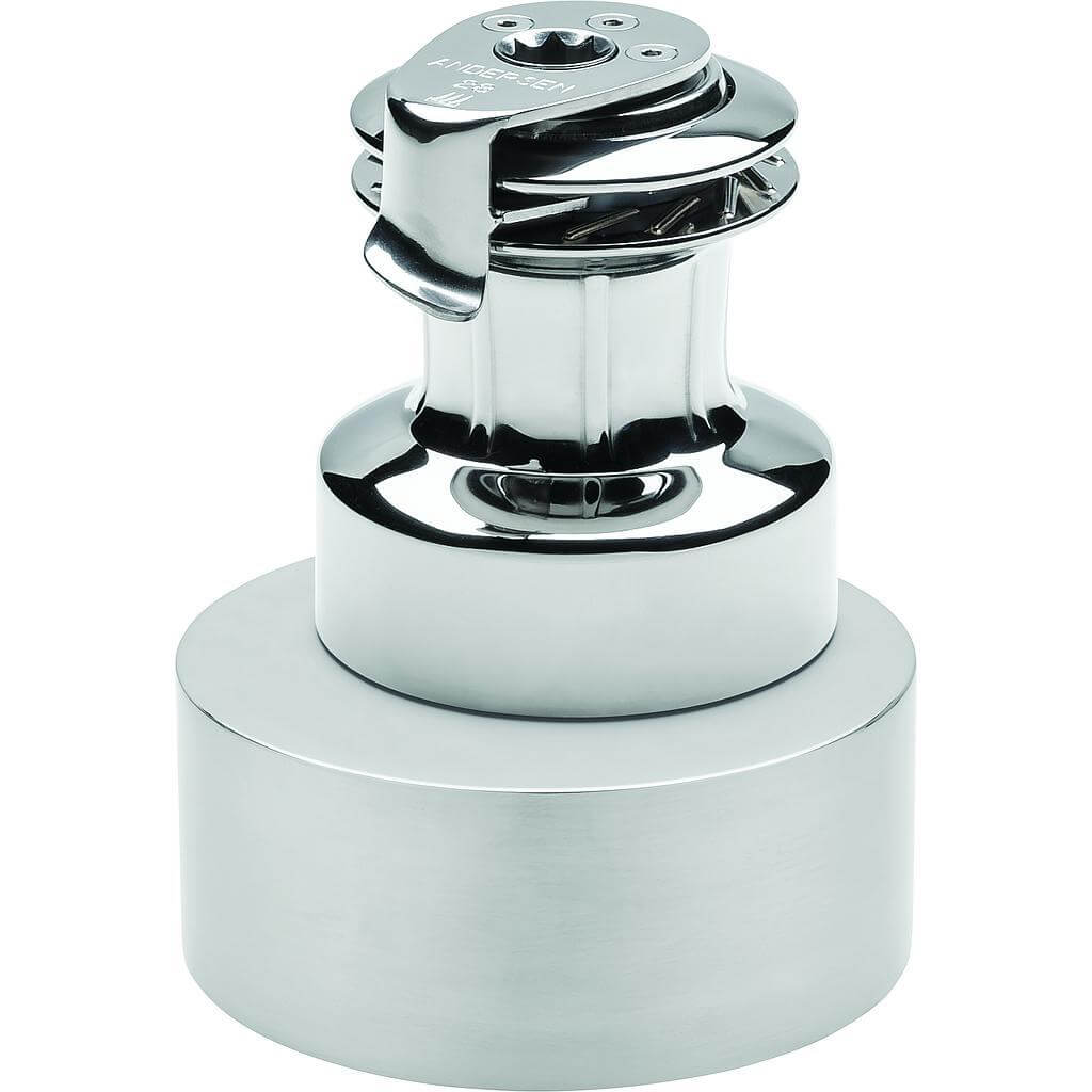 Andersen 34 Elettrico a Velocità Variabile (Compact) 12V Winch in Acciaio Inox Sopra Coperta (Manuale 2 Velocità)