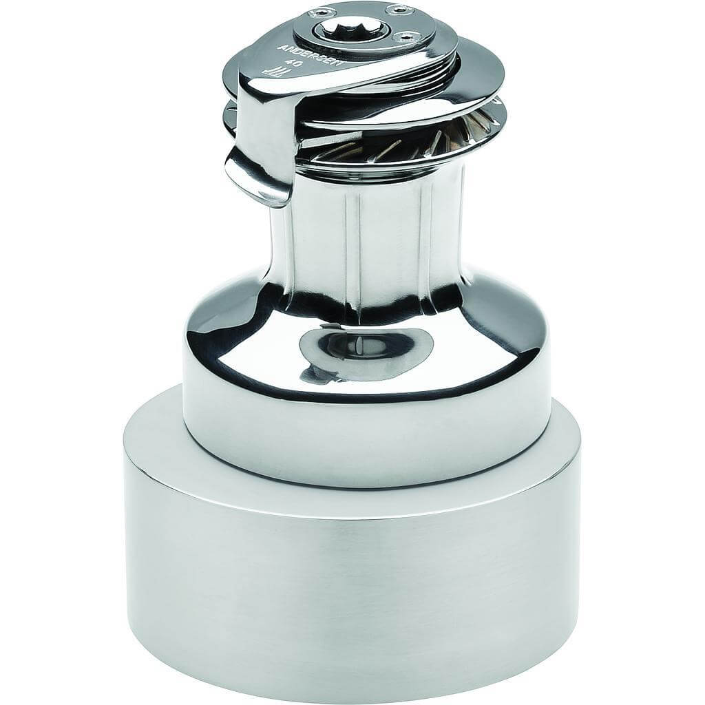 Andersen 40 Électrique à vitesse variable (Compact) 12V Winch inox sur pont (Manuel 2 vitesses)