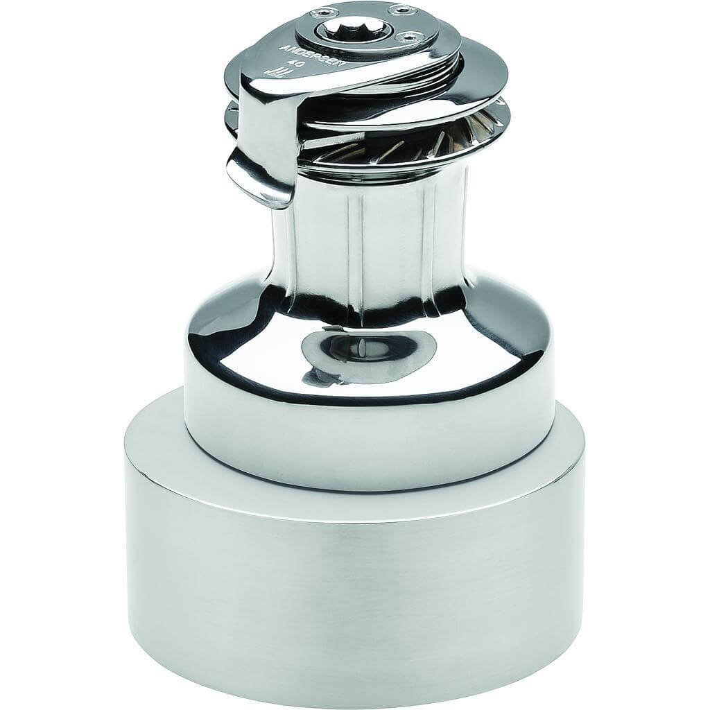 Andersen 40 Variable Speed Electric (Compact) 12V Stainless Steel Above Deck Winch (2-Speed Manual)