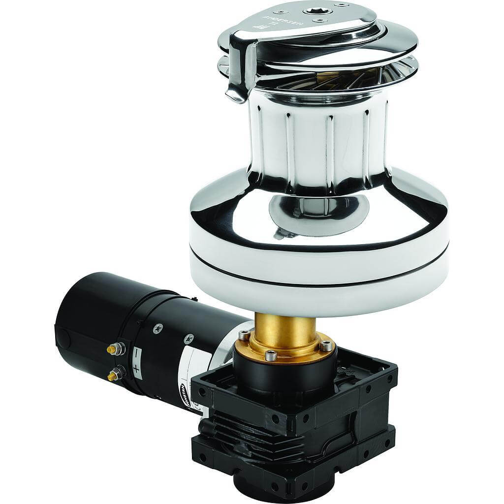 Andersen 72 1-Gang Elektro (Horizontal) 24V Edelstahl E1 Winsch (2-Gang Manuell)