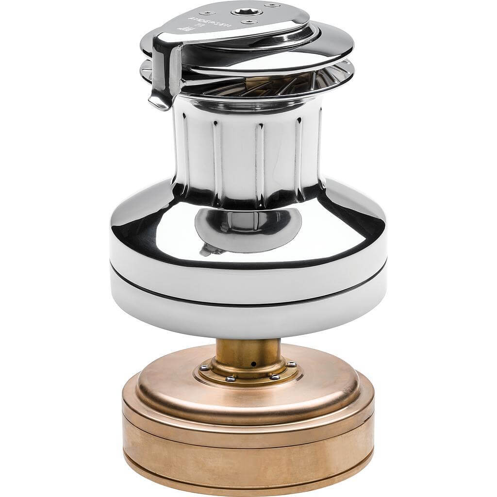 Andersen 72 Variable Speed Elektro (Compact) 24V Edelstahl Unterdeck-Winsch (2-Gang Manuell)