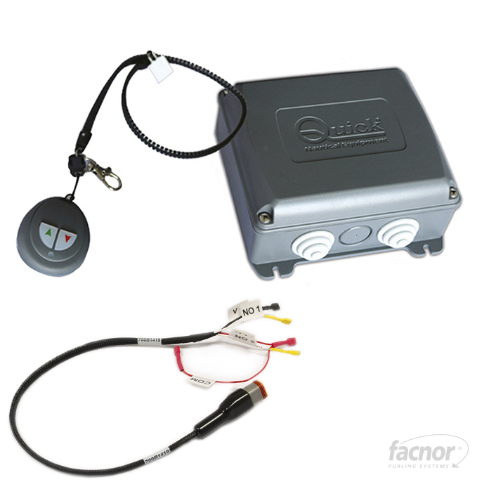 Facnor Commande radio pour enrouleur électrique EC/EF+/FXe (Emetteur/Récepteur/Câble liaison)