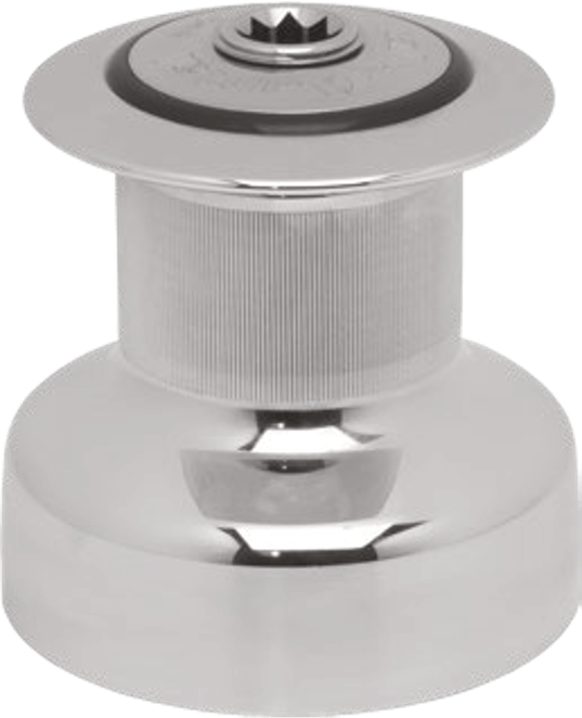 Antal 52 Winch bronze chromé Classic 2 vitesses à tambour lisse