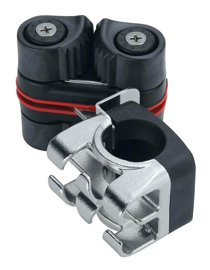 Harken Reflex Fairlead - Relingstützen-Montage, Doppel-Klemme
