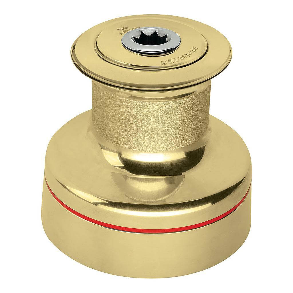 Harken 35 Winche Radial de 2 velocidades, tope liso, bronce