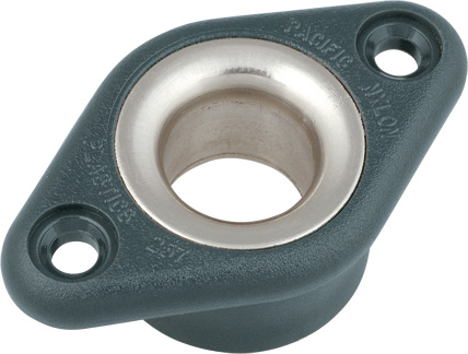 Ronstan Casquillo, para atornillar, con inserto de acero inoxidable, 13mm DI x 13mm de profundidad