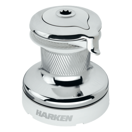 Harken 60 2-Gang S/T Radial White Chrome Winsch