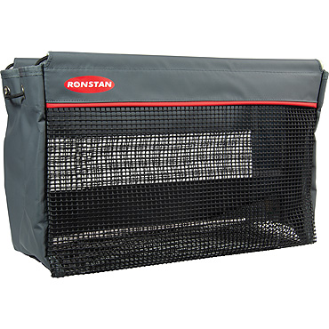 Ronstan rope bag, grey, PVC/Mesh, 500x300x220mm