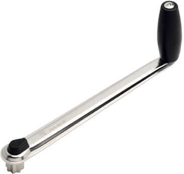 Manovella winch Andersen - 254mm, con blocco, impugnatura singola, inox