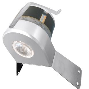 Mantagua Combined aluminium mast light 2NM and deck floodlight - 25° - Matt anodised aluminium