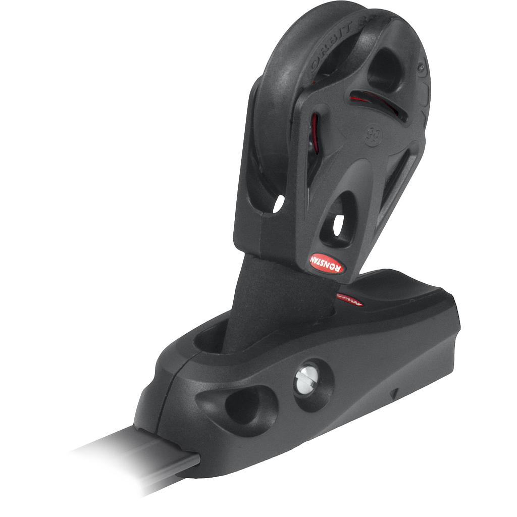 Ronstan S25 T-Track Composite Slide, S55 BB Orbit Block™ Swivel